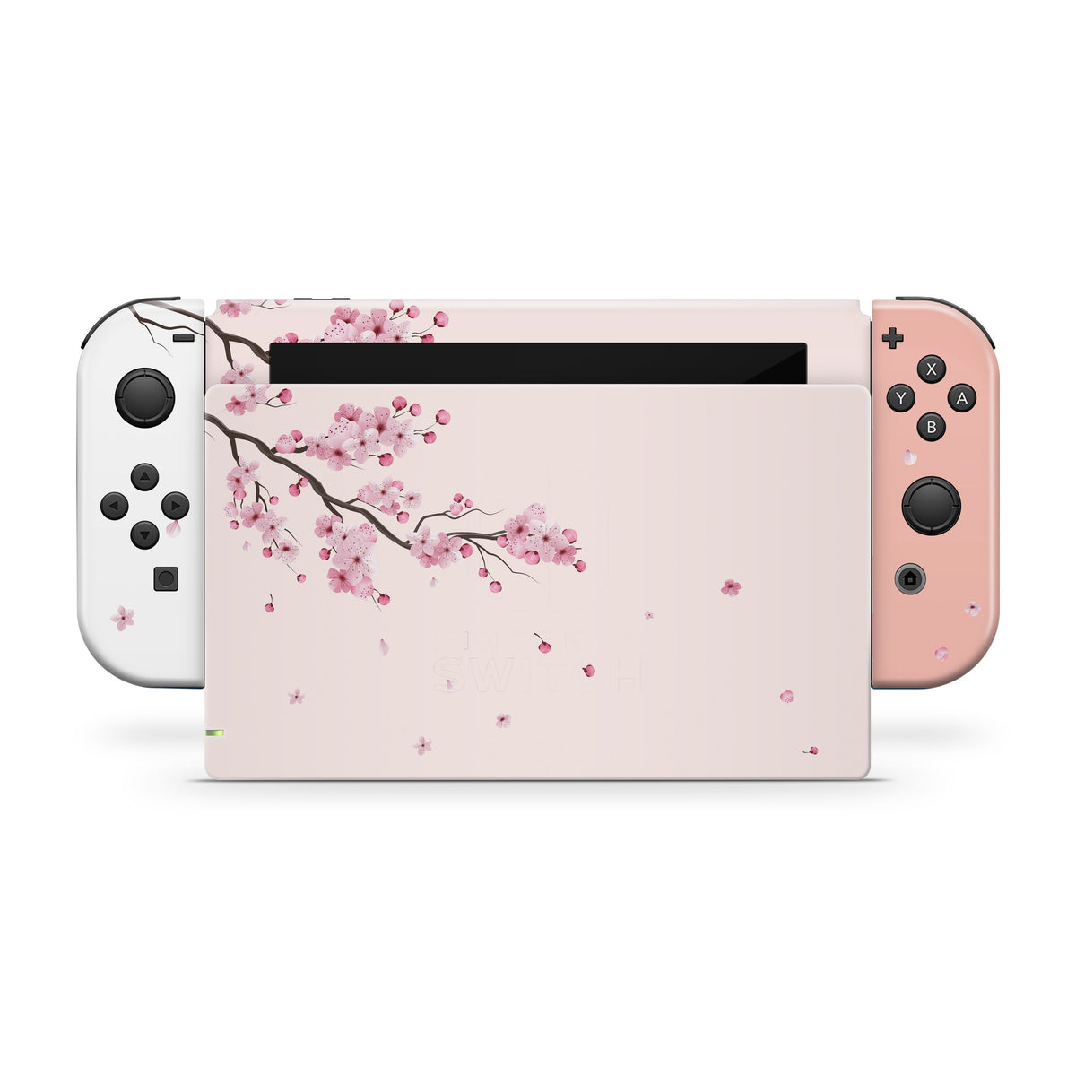 nintendo switches skin Flowers sakura, Beige switch skin Full cover 3m