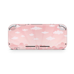 Clouds Nintendo switch Lite skin, Peachy sky switch lite orange 3m