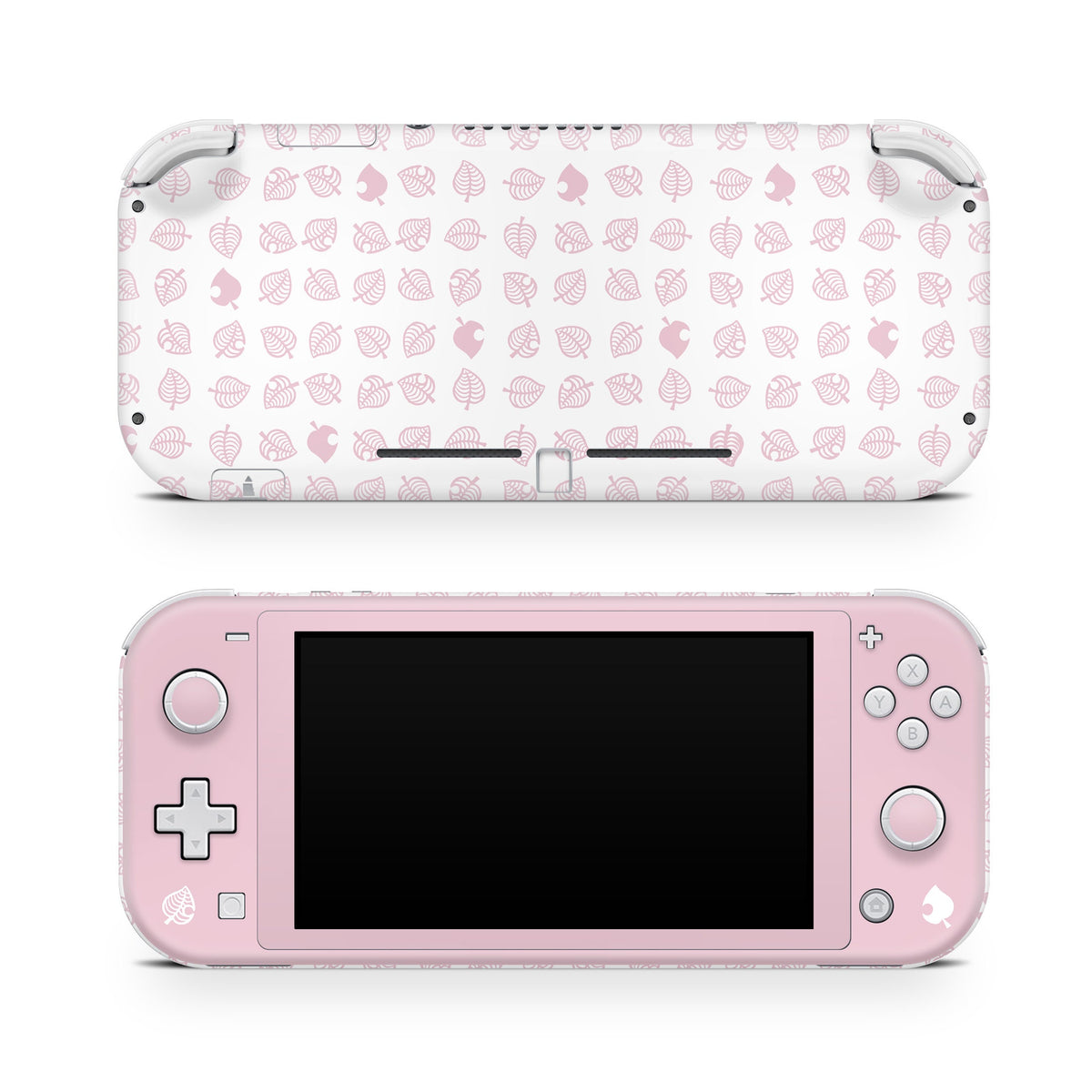 Nintendo switch Lite skin Pastel, Pink leaf switch lite skin Full wrap Cover Vinyl 3m skin