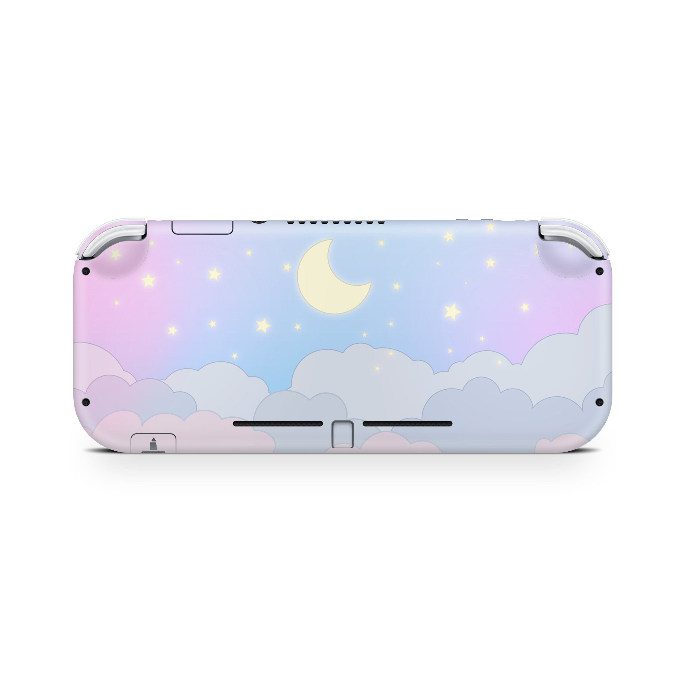 Clouds Nintendo switch Lite skin, Starry blue Lunar Sky switch lite moon 3m