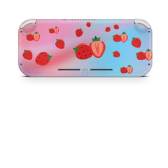 Nintendo switch Lite skin Cute strawberry, Fruit switch lite skin pastel pink blule Full cover 3m