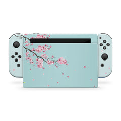 nintendo switches skin Blue, Sakura switch skin flowers  Full cover 3m