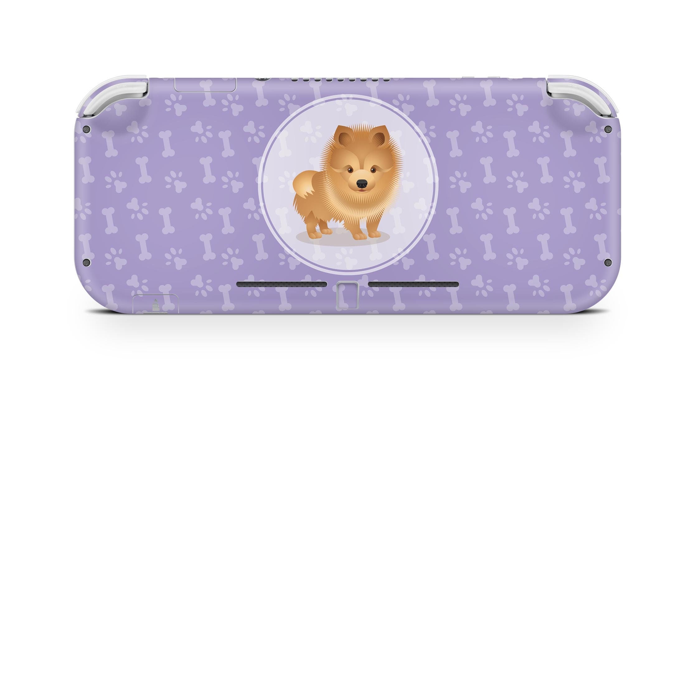 Nintendo switch lite skin Purple, Cute puppy dog switch lite skin, Pet skin Full wrap 3m