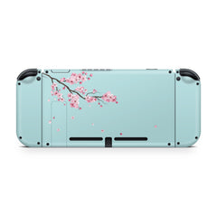 nintendo switches skin, Blue flowers sakura Blossoms Full cover 3m