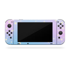 Clouds Nintendo switches skin, Pastel Starry blue Sky switch skin moon Full wrap 3m