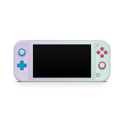 Nintendo switch lite skin Iridescent pastel , Duo color Green and purple full wrap 3m