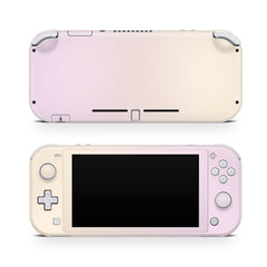 Nintendo switch lite skin Iridescent pastel, Duo color pink and yellow full wrap 3m