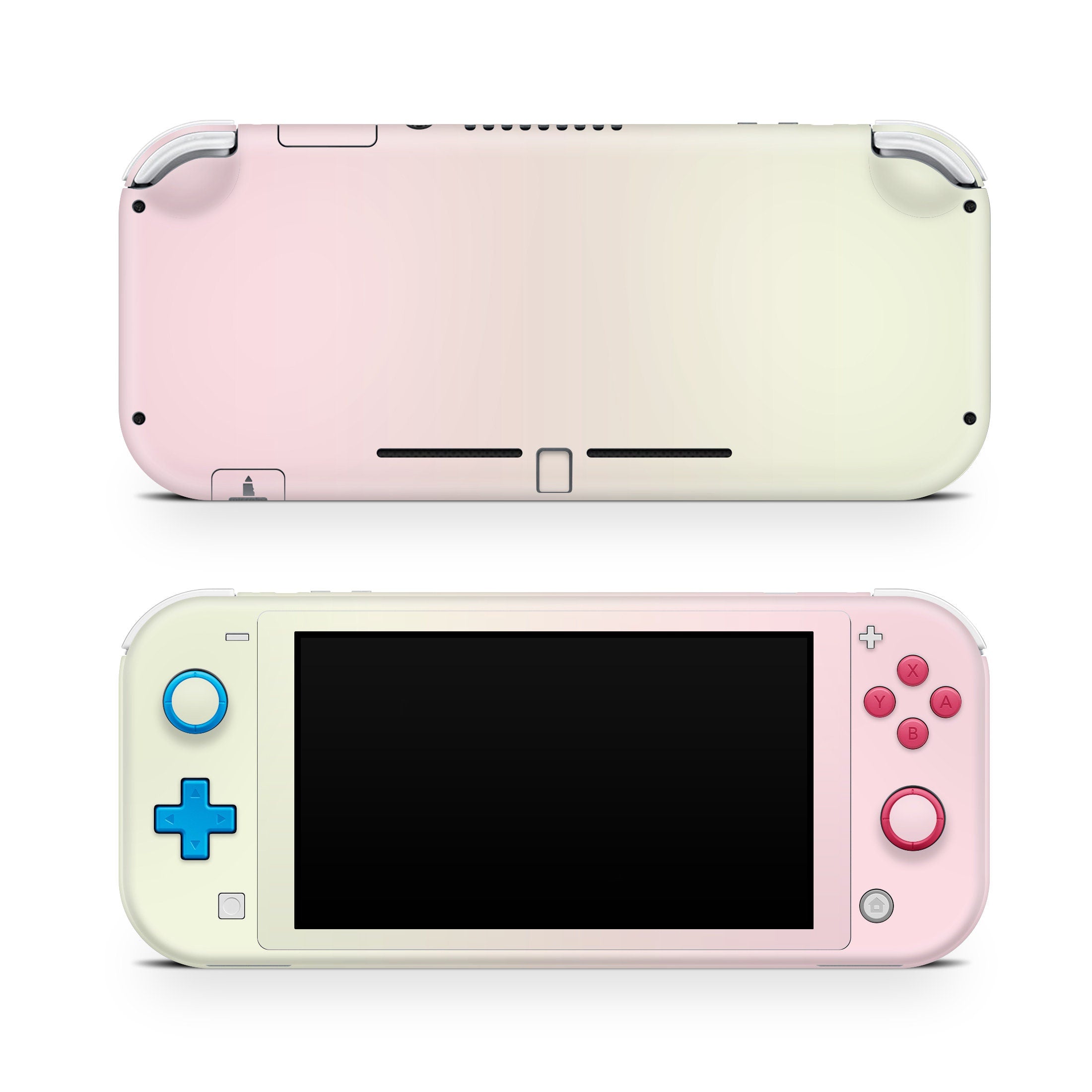 Nintendo switch lite skin Duo color, Pastel pink, Baby pink, Turquoise, Navy blue, and more