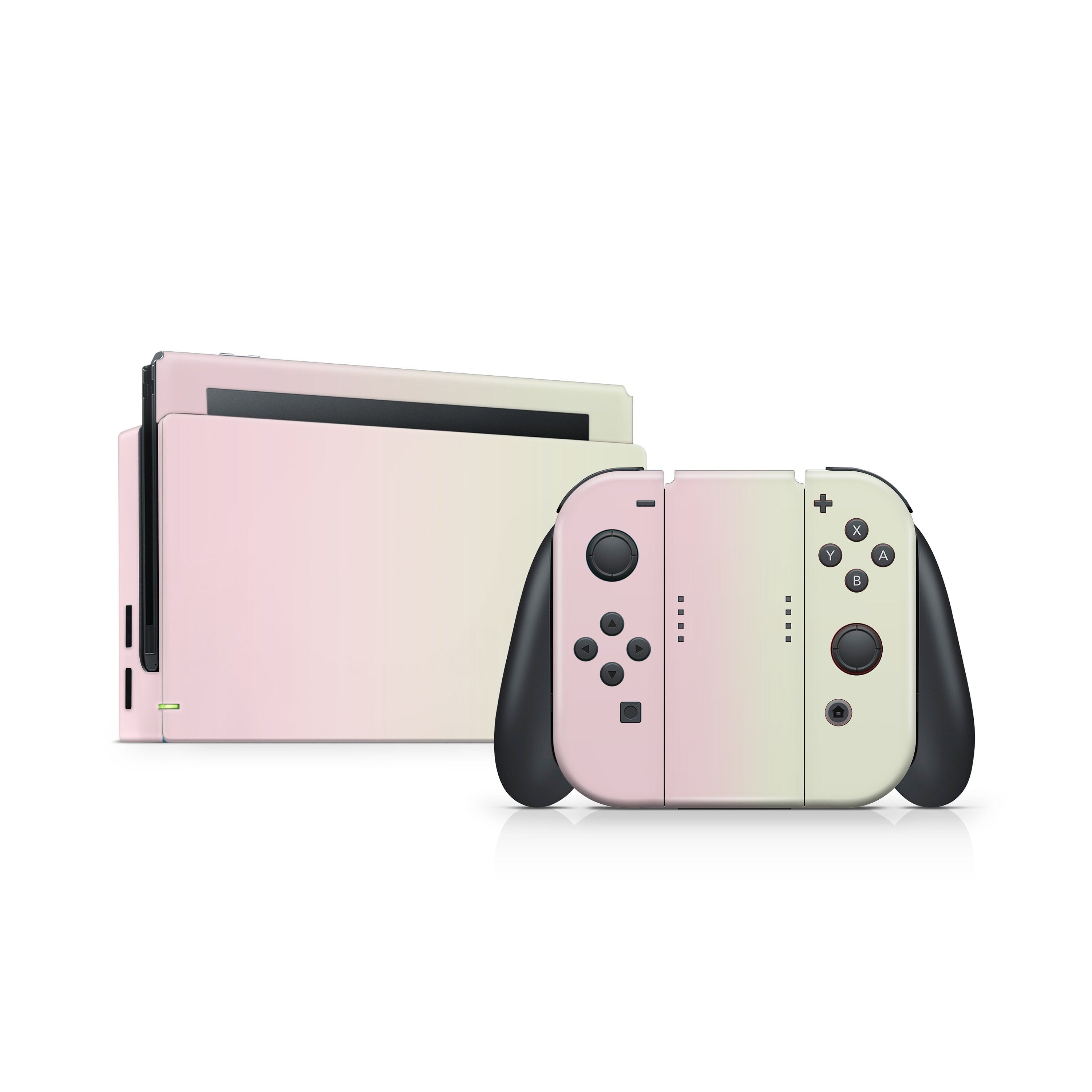 nintendo switches skin duo color, Pastel pink, Baby pink, Turquoise, Navy blue, and more