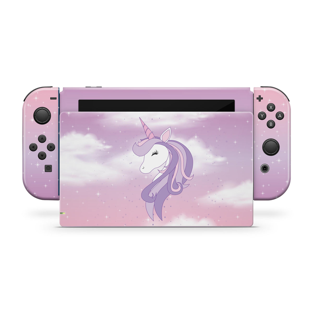 nintendo switches skin unicorns, Pastel pink switch skin, Rainbow Full wrap 3m