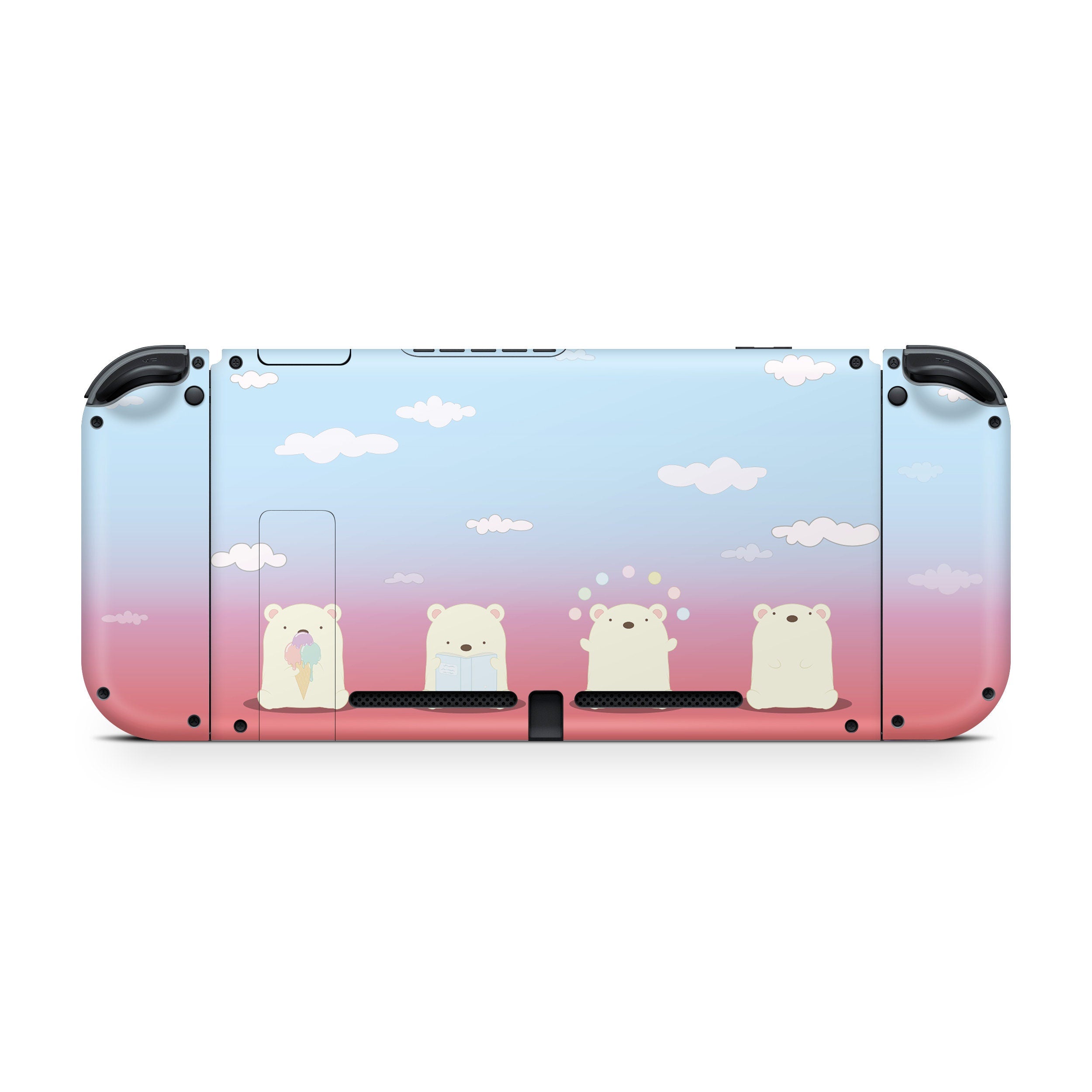 nintendo switches skin, Cute bears switch skin, Kawaii switch skin Full wrap 3m