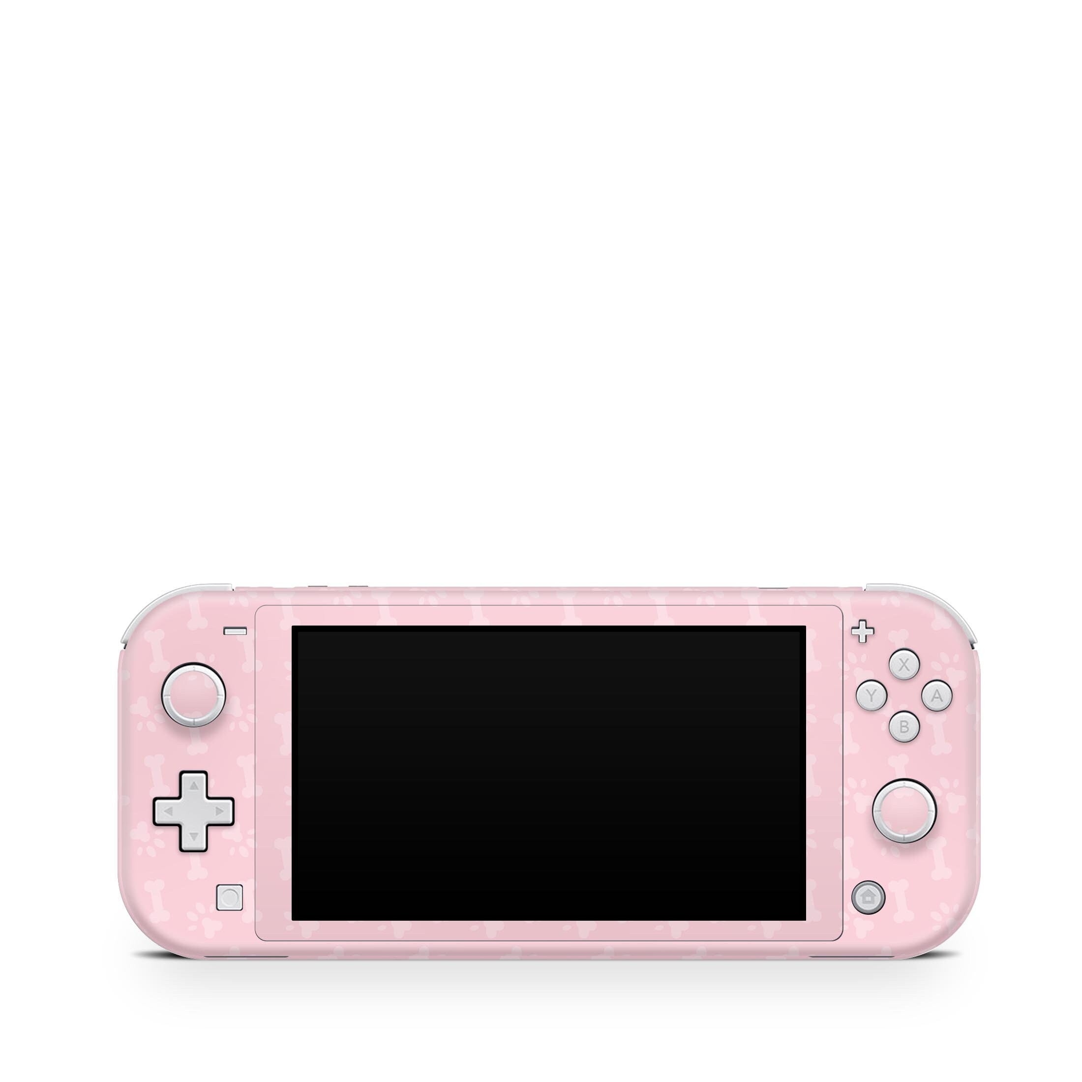 Nintendo switch lite skin pastel pink, Cute dog switch lite skin, Pet skin Full wrap 3m