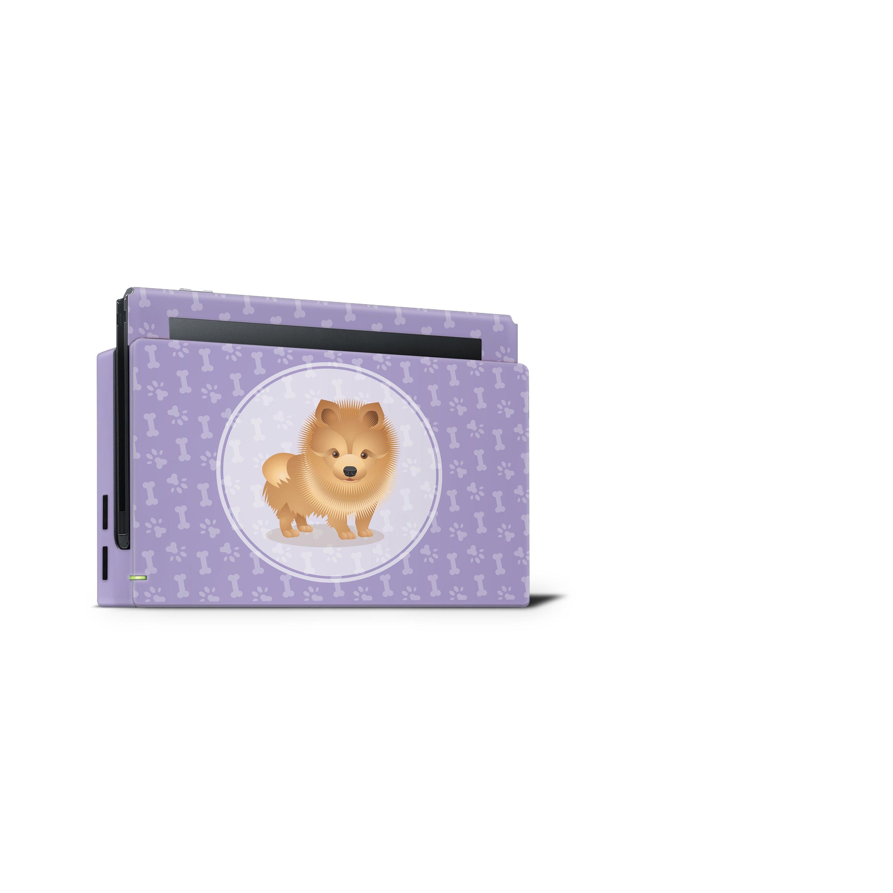 Purple nintendo switches skin, Cute puppy dog switch skin, Pet skin Full wrap 3m