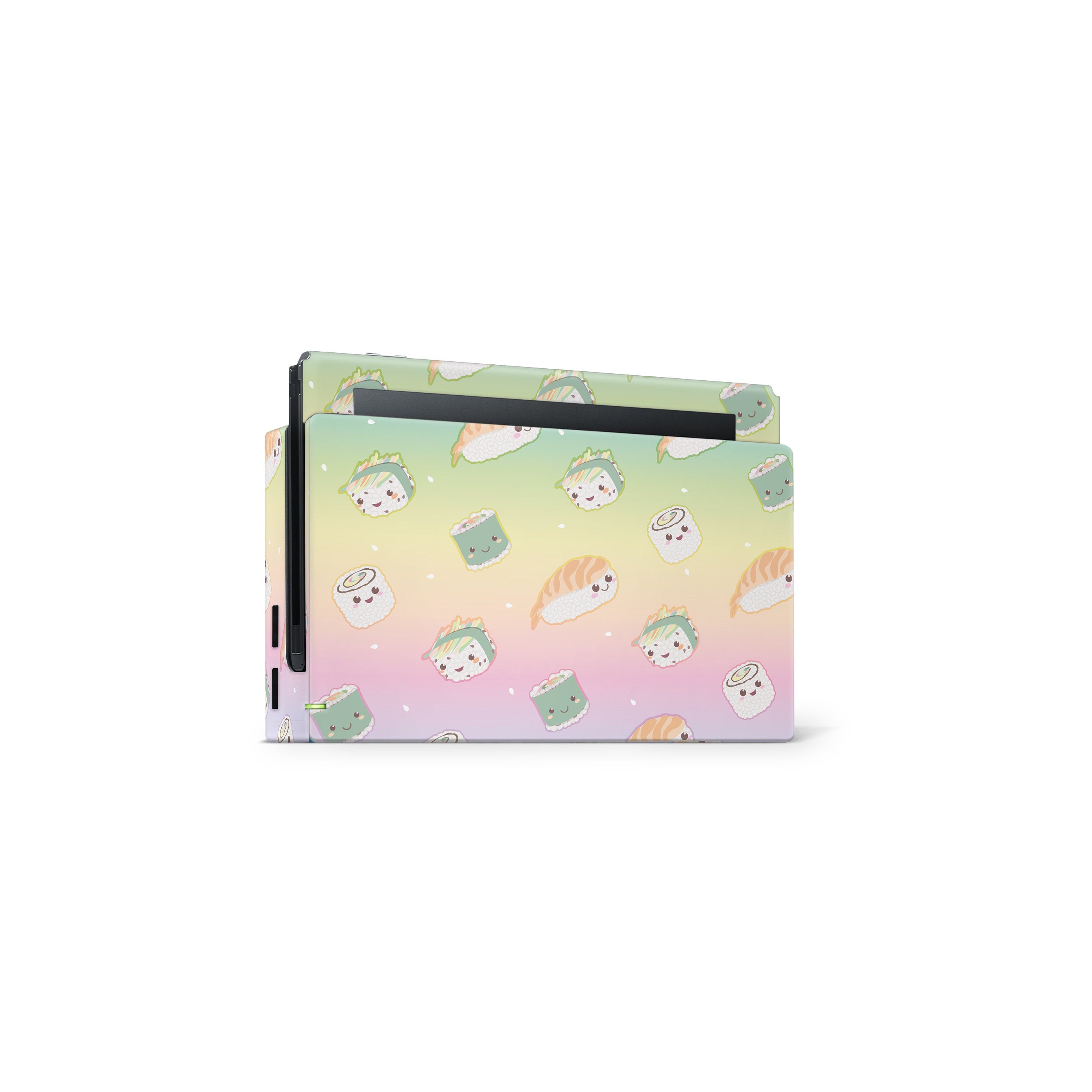 Nintendo Switches skin Kawaii Sushi, Switch skin pastel pink Full cover 3m