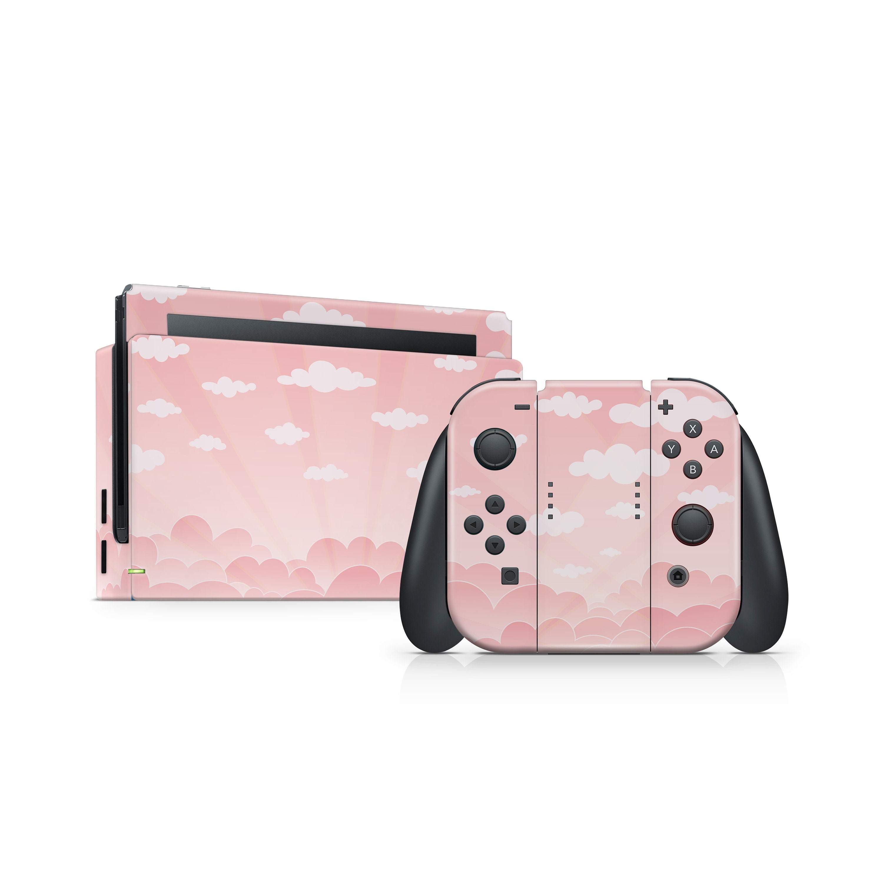 nintendo switches skin orange Clouds, Pastel Starry Sky switch skin moon Full wrap 3m