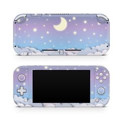 Nintendo switch Lite skin Clouds, Purple Starry Lunar Sky switch lite moon 3m