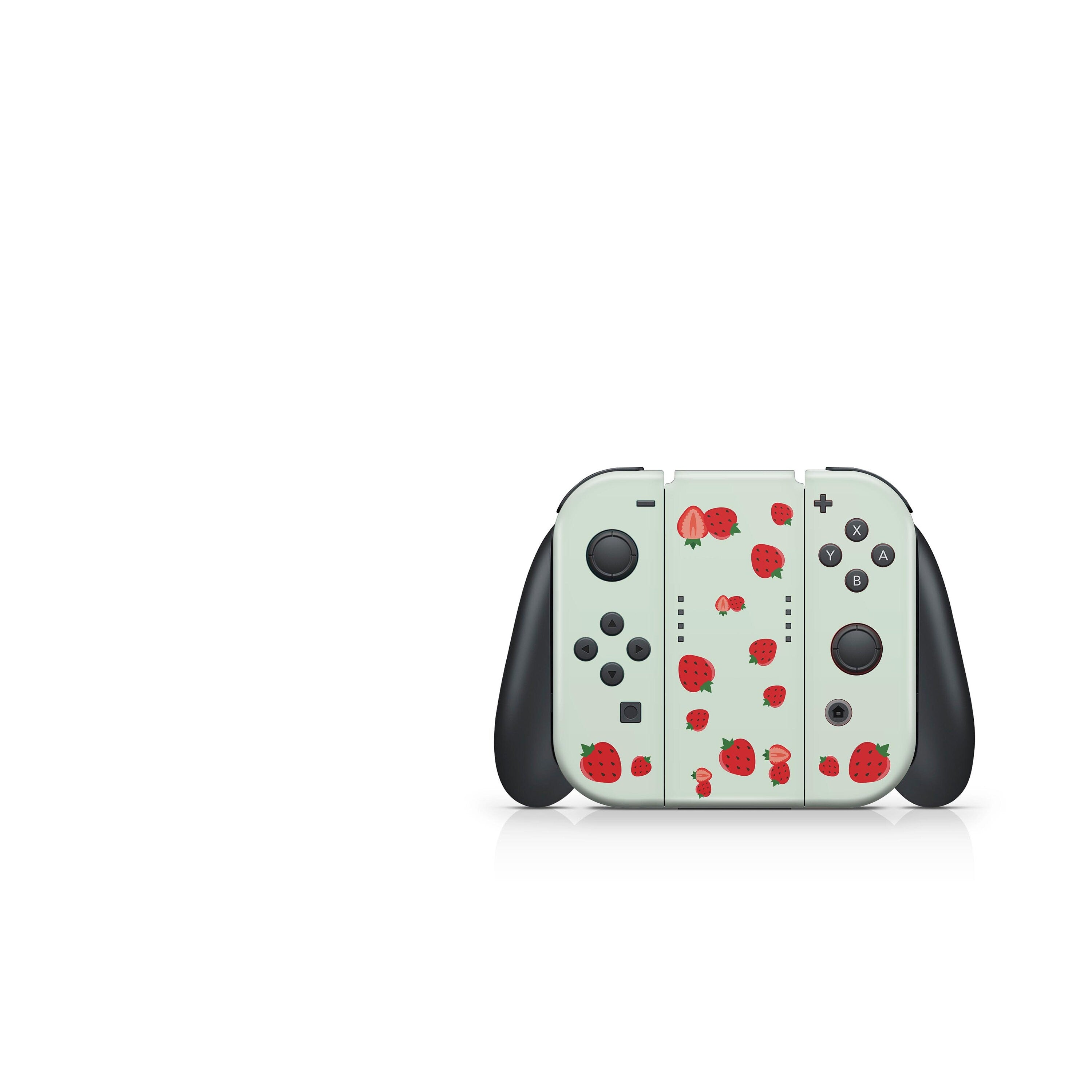 Strawberry nintendo switches skin, Cute switch skin Full wrap 3m