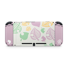 nintendo switches skin, colourful leaf switch skin, leaves skin Full wrap 3m