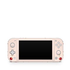 Cherries Nintendo switch Lite skin, Cute switch lite skin pastel pink Full cover 3m