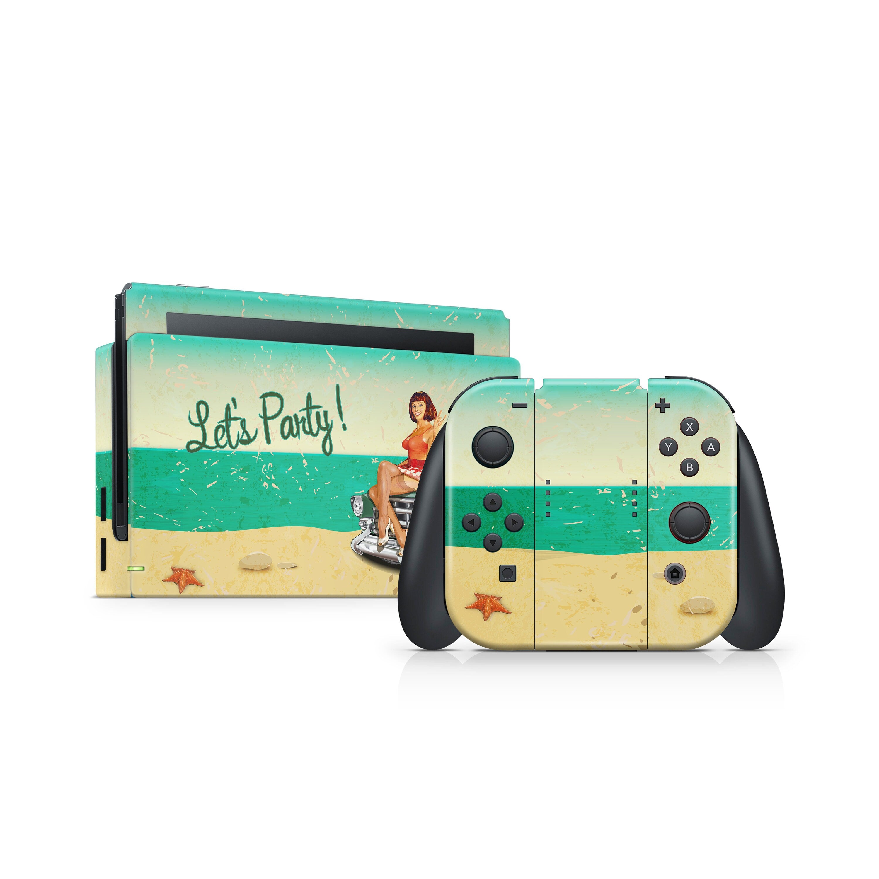 Clearance 70% sale - Retro nintendo switches skin, Pin-up girls switch skin car Full cover 3m