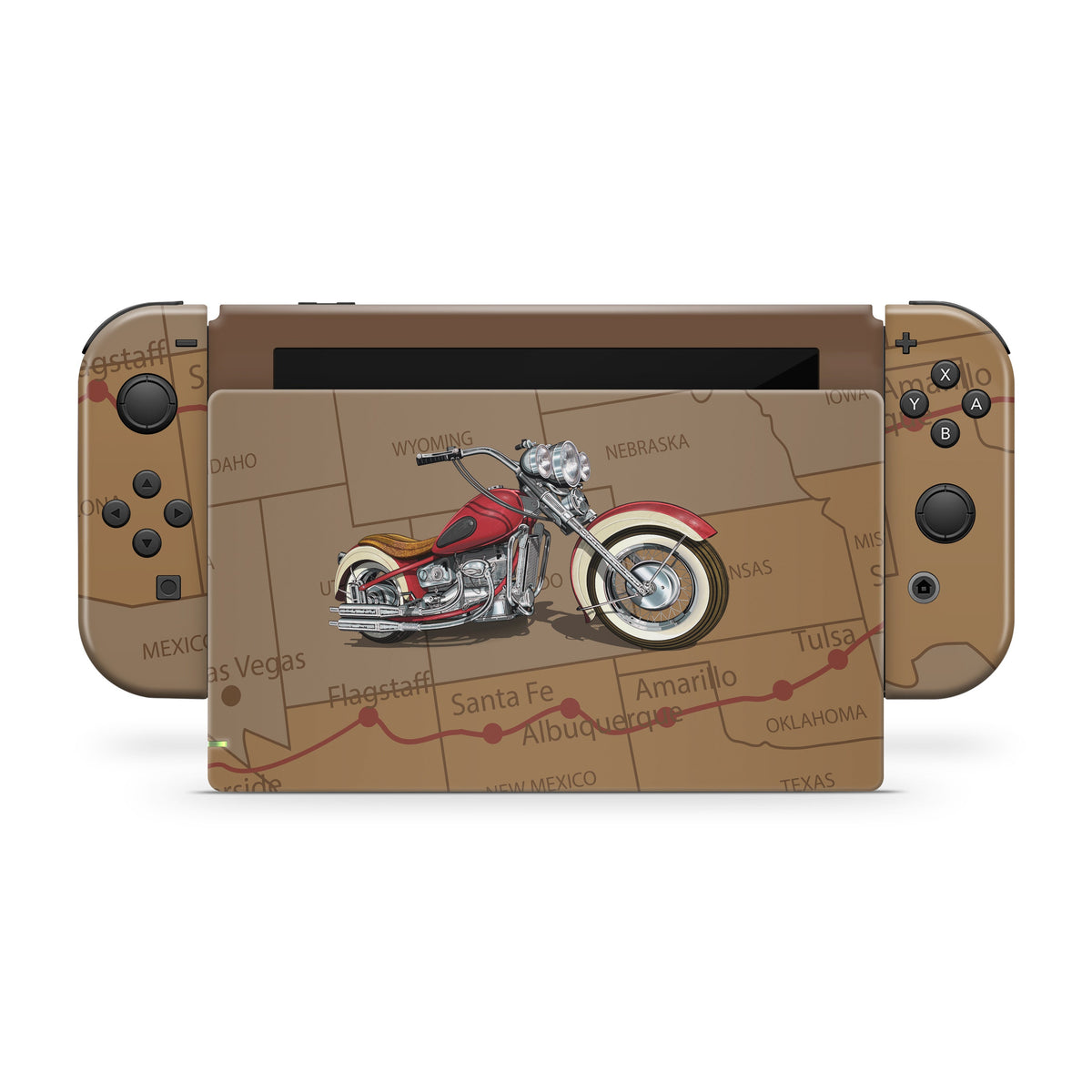 Retro nintendo switches skin Map, Motorcycle switch skin Full cover 3m