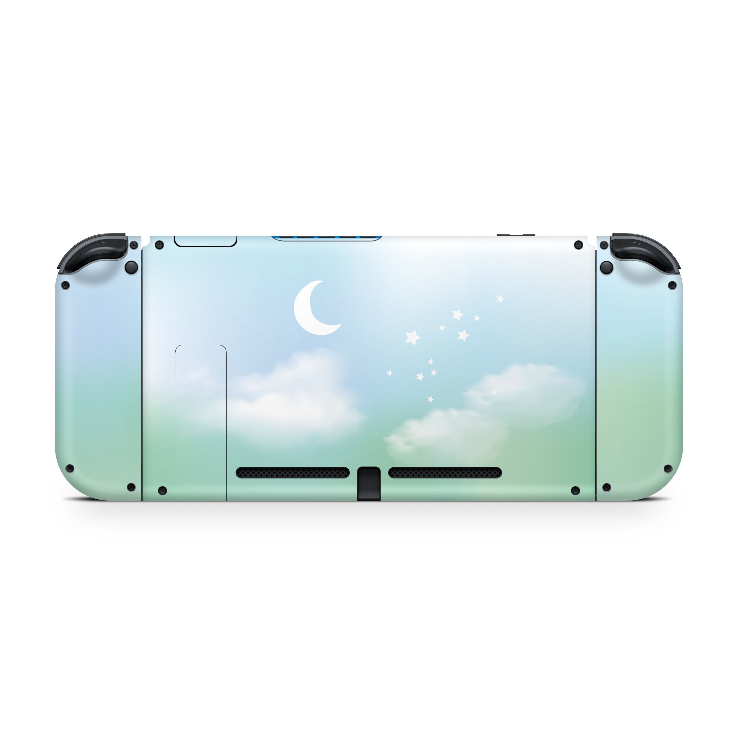 nintendo switches skin Clouds, Pastel Green Starry Sky switch skin Full wrap 3m