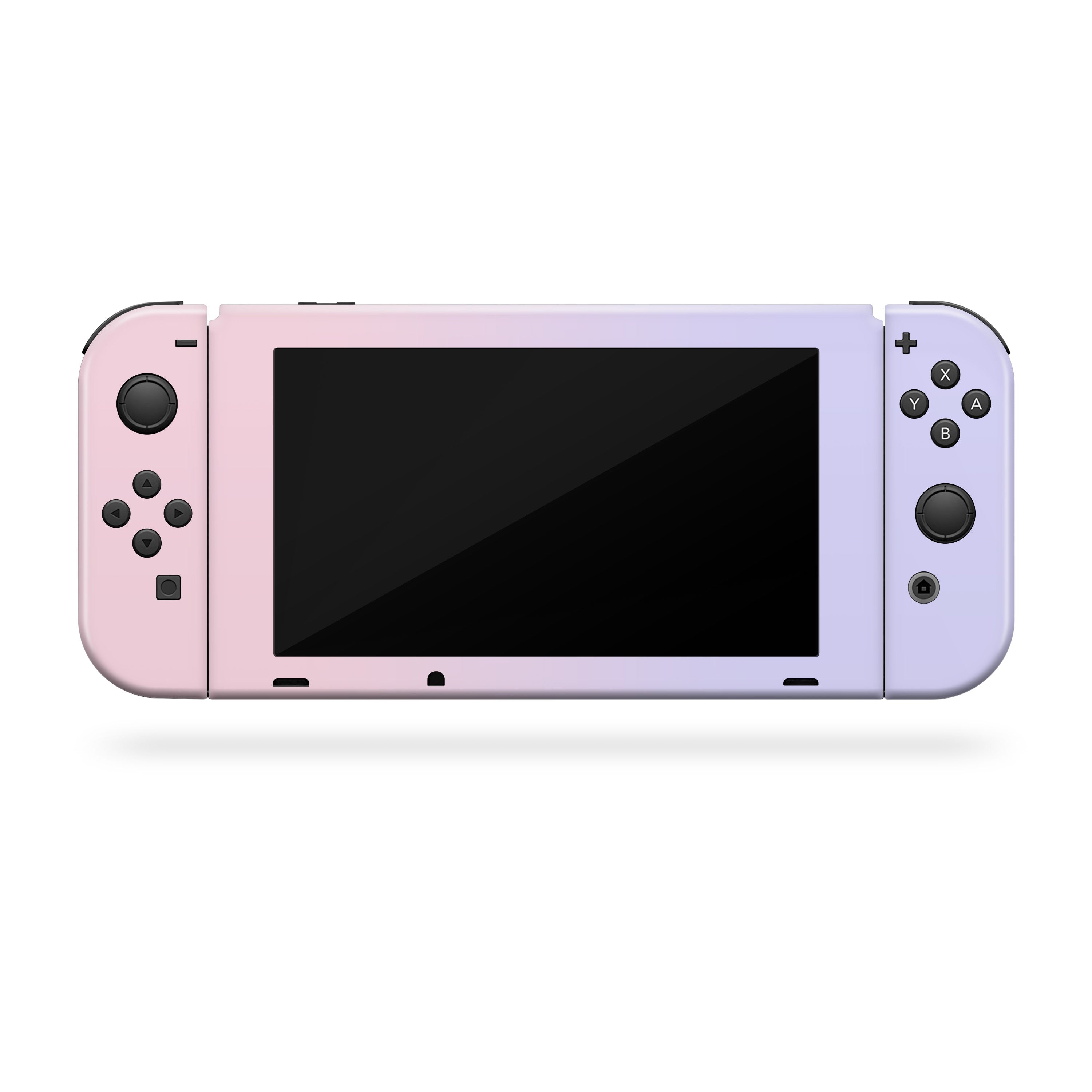 nintendo switches skin Duo color, Pastel pink and purple switch skin