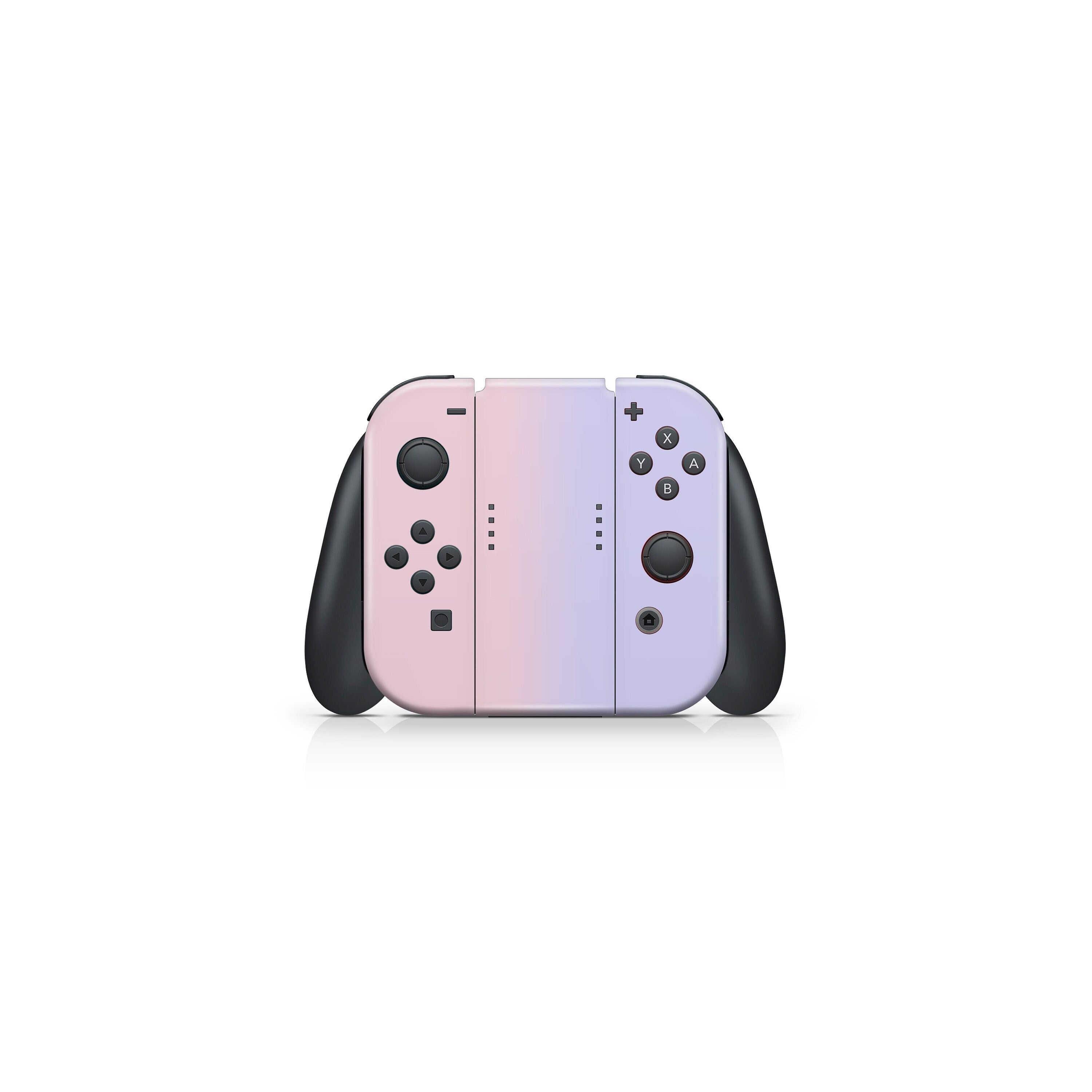 nintendo switches skin Duo color, Pastel pink and purple switch skin