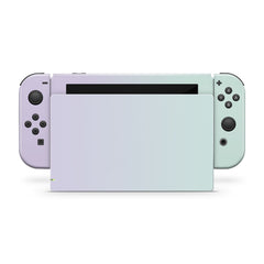 nintendo switches skin Duo color, Pastel blue and purple switch skin