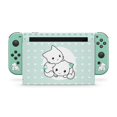 nintendo switches skin green, Cute cats switch skin Full wrap 3m