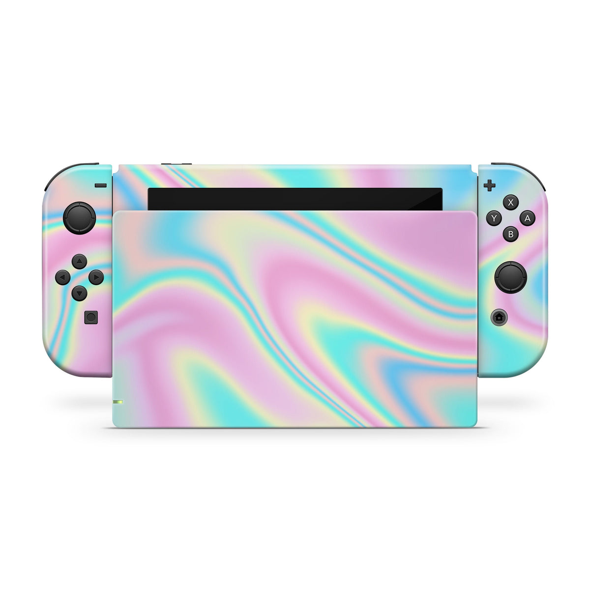 nintendo switches skin, Opal Iridescent Swirl Pattern, Full wrap 3m