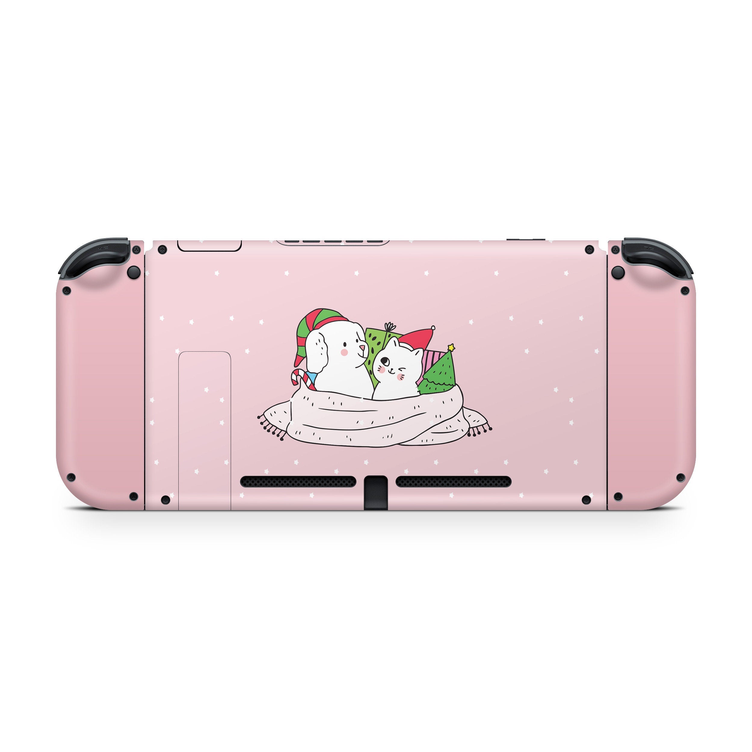 Christmas Nintendo Switches skin anime, Kawaii cute pink switch skin Full cover 3m