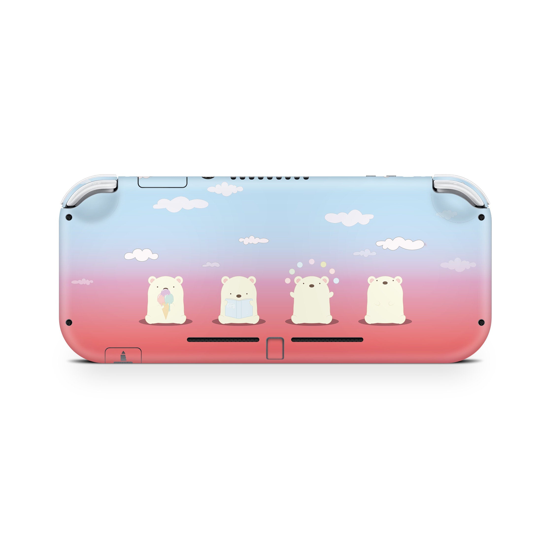 Nintendo switch Lite skin bears, Pastel switch lite skin Full Cover Vinyl 3m