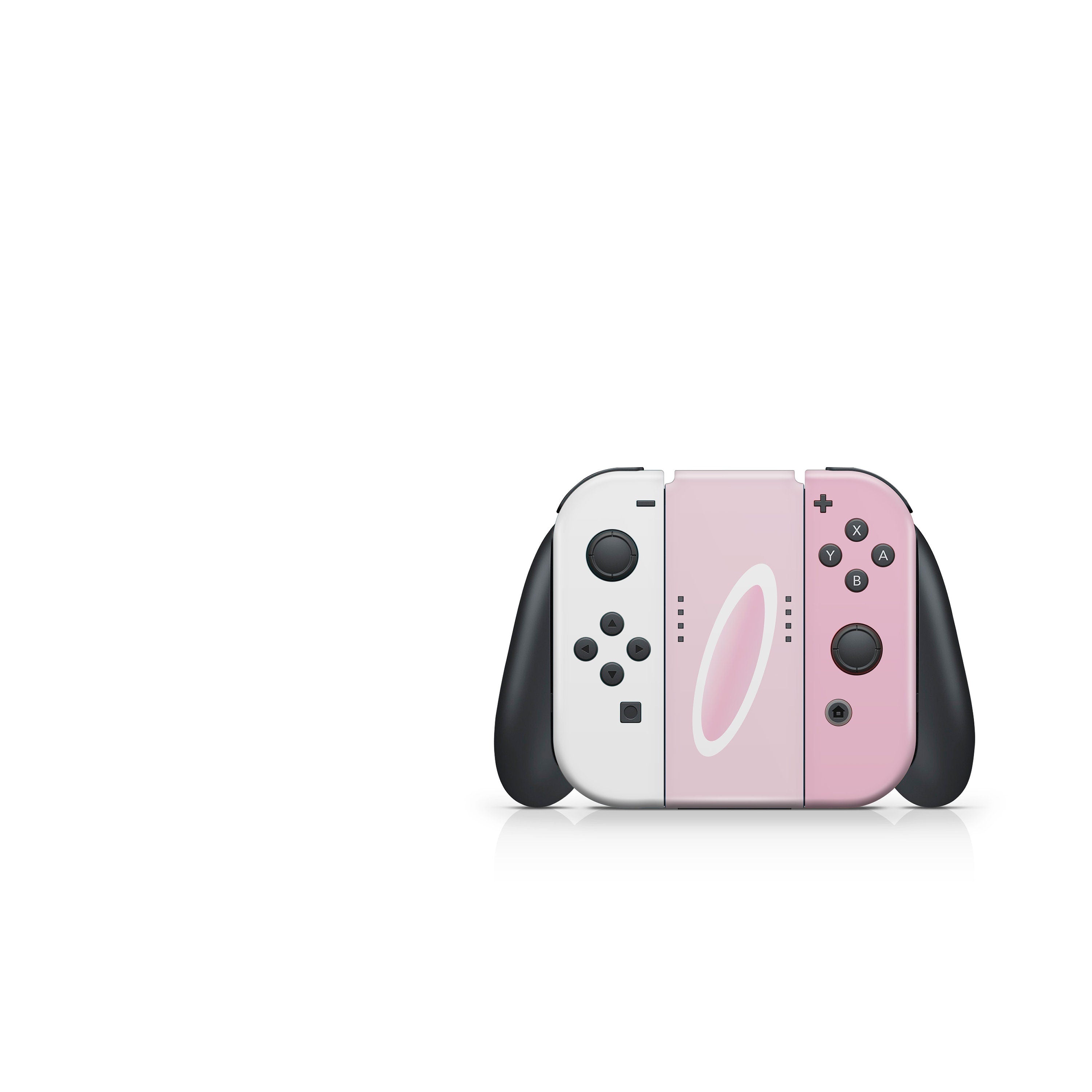 Nintendo Switches skin anime, Kawaii Rabbit pink switch skin Full cover 3m