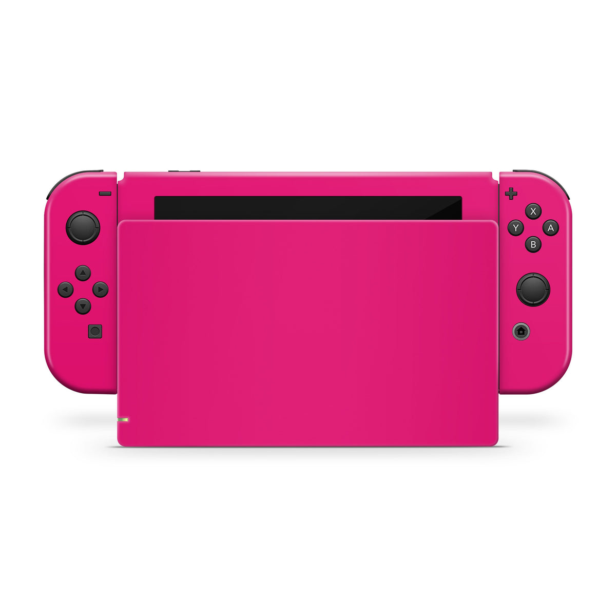 nintendo switches skin pink solid color, full cover premium vinyl 3m