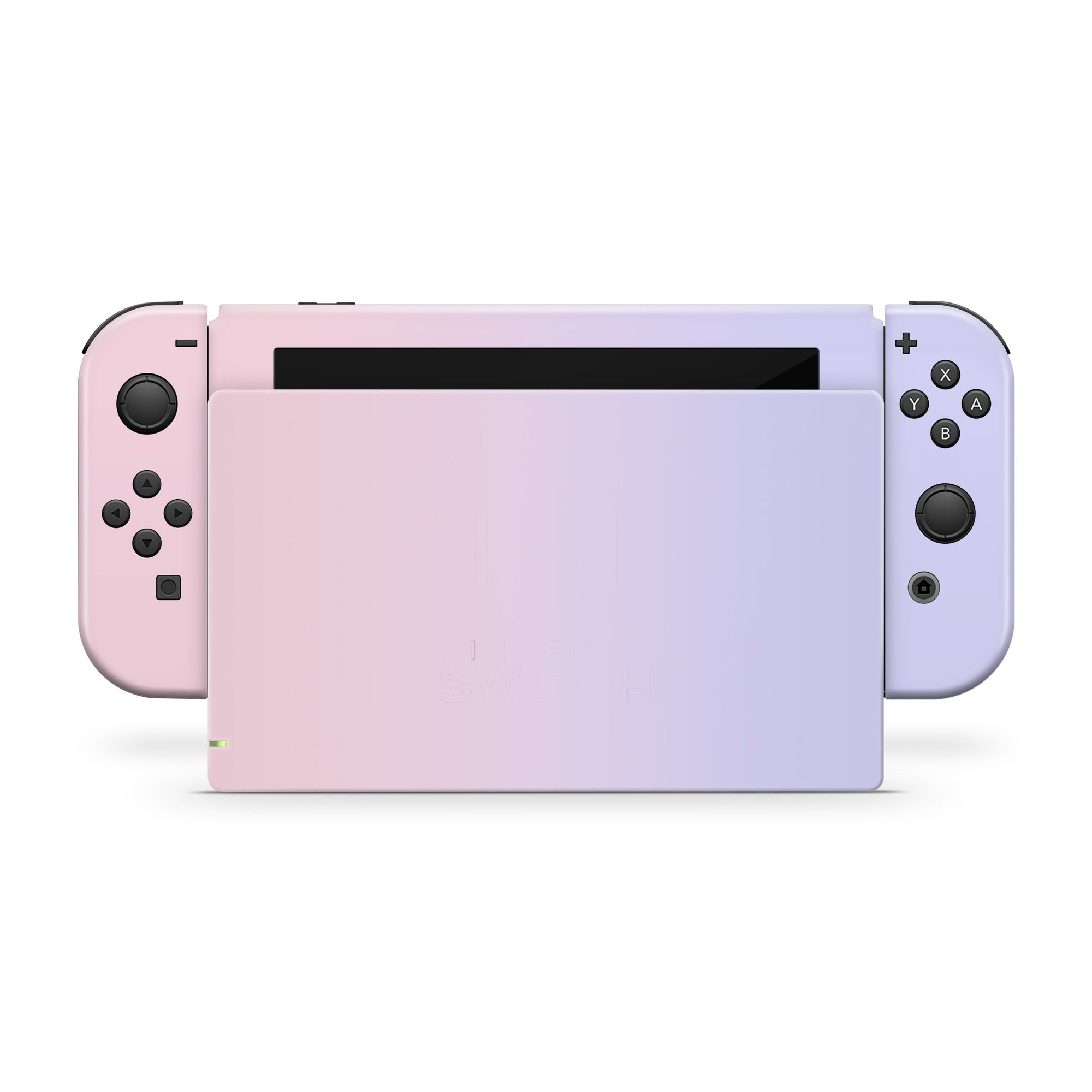 nintendo switches skin Duo color, Pastel pink and purple switch skin