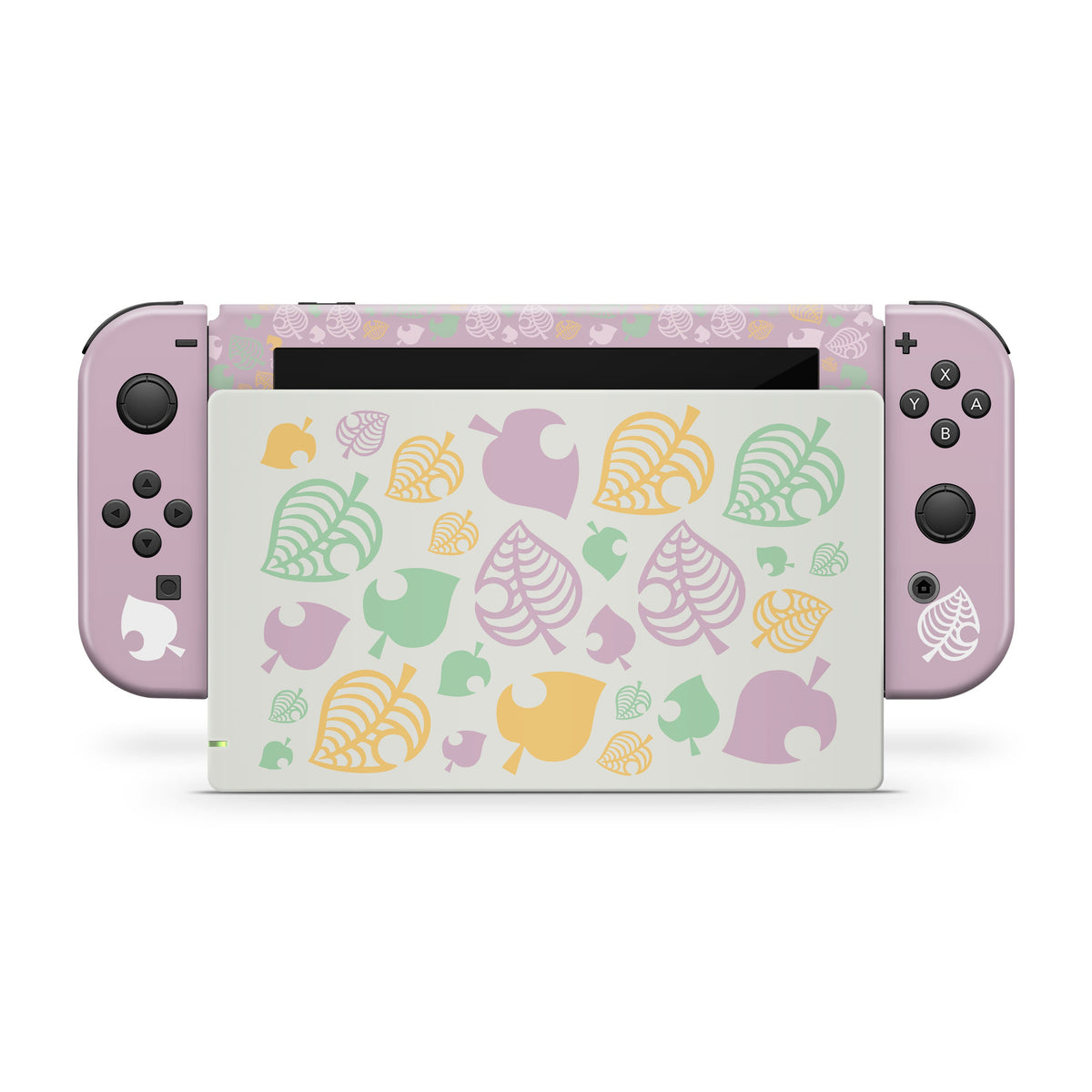 nintendo switches skin, colourful leaf switch skin, leaves skin Full wrap 3m