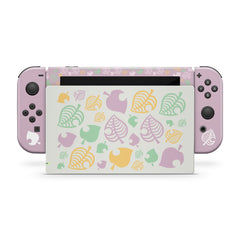 nintendo switches skin, colourful leaf switch skin, leaves skin Full wrap 3m