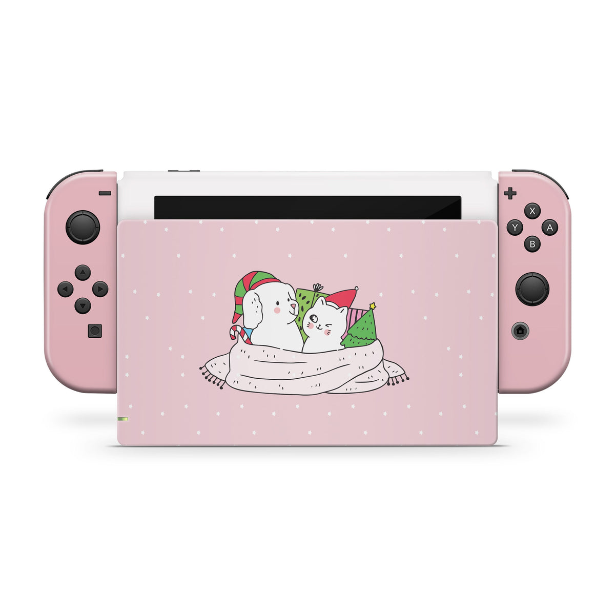Christmas Nintendo Switches skin anime, Kawaii cute pink switch skin Full cover 3m