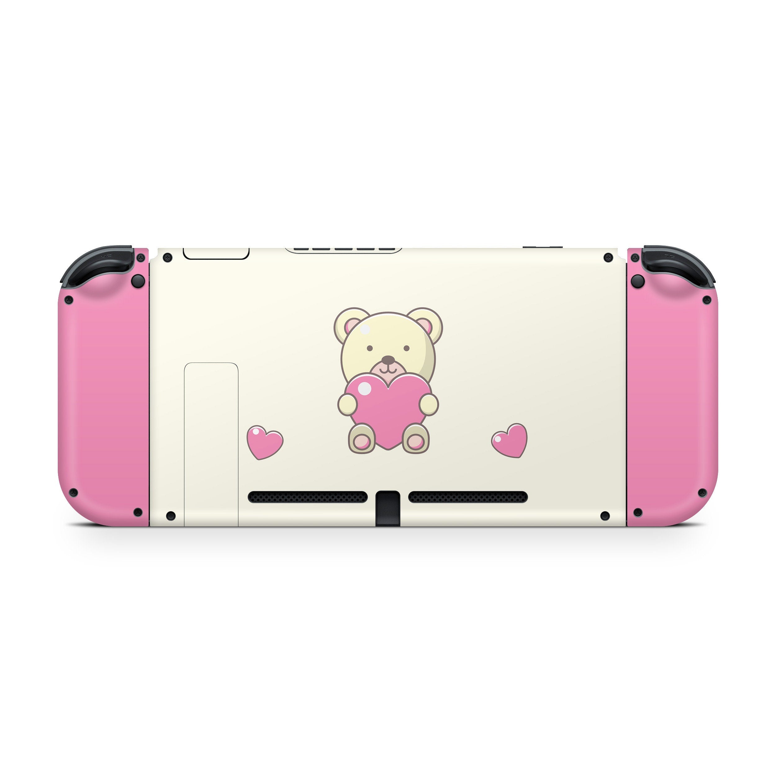 Cute bear Nintendo Switches skin anime ,Kawaii Pink switch skin Full cover 3m