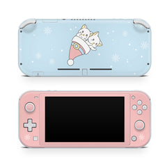 Clearance 70% sale - Christmas Nintendo switch Lite skin anime, Pastel blue switch lite skin Full cover 3m