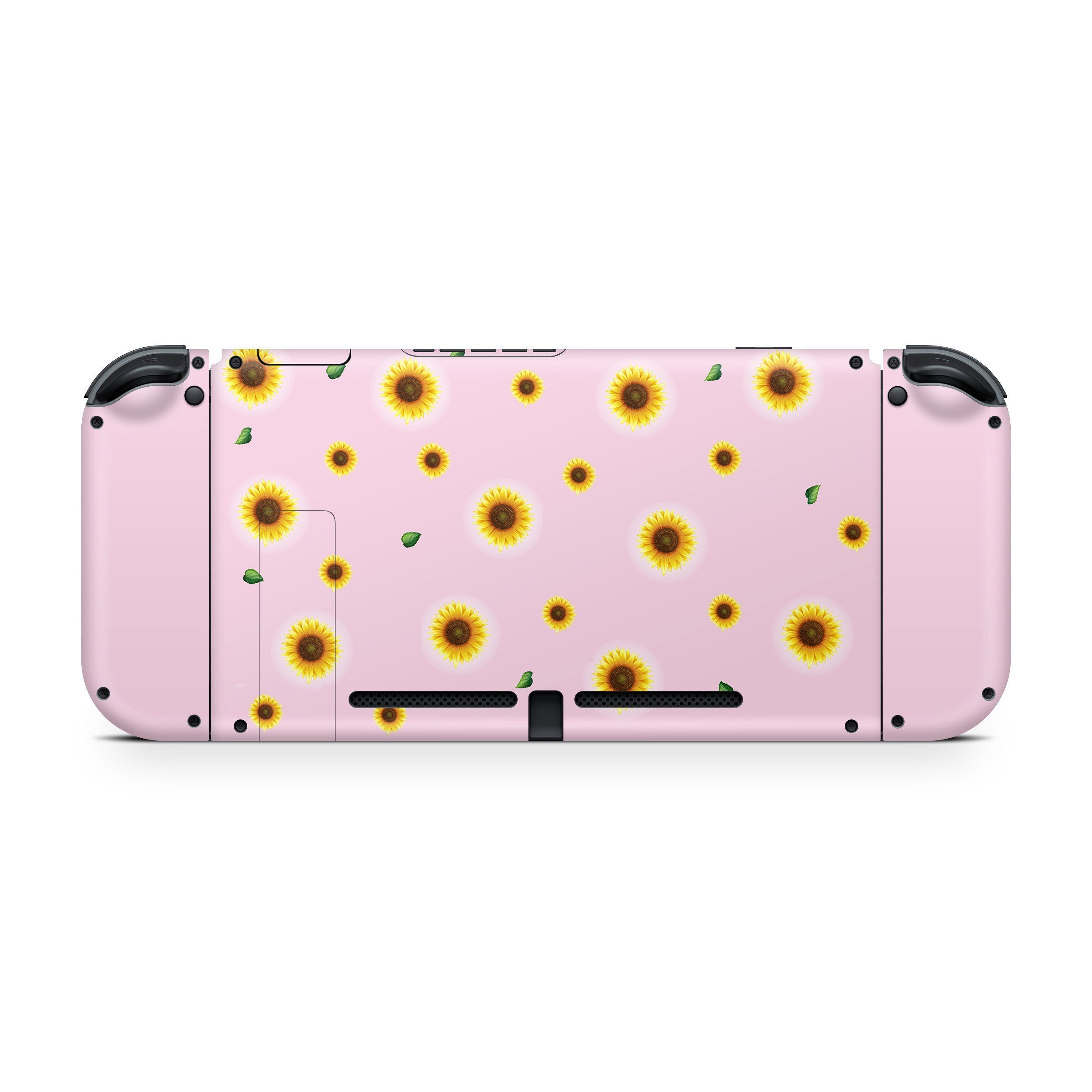 Sunflower nintendo switches skin, Flowers switch skin pink Full cover 3m