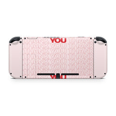 Thank You Nintendo Switches skin, Pink switch skin Full wrap cover 3m