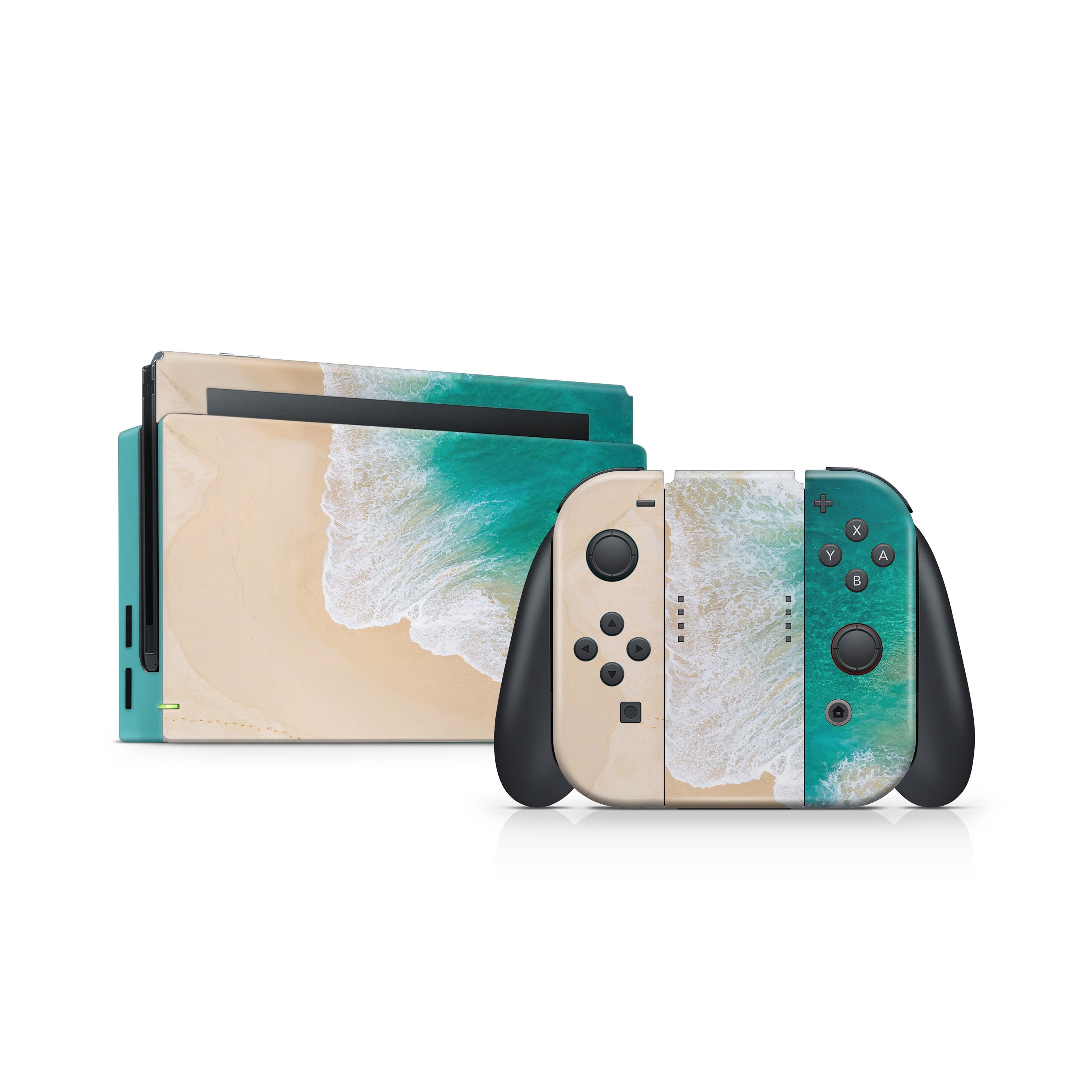 Beach Nintendo Switches skin, Pastel switch skin Full wrap cover 3m