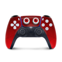 Red Ps5 skin Spider, Playstation 5 controller skin eyes, Vinyl 3m stickers Full wrap cover