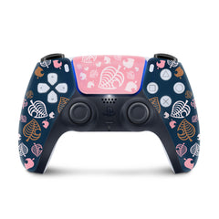 Blue ps5 skin, Playstation 5 controller skin Colored leaves, Vinyl 3m stickers Full wrap cover