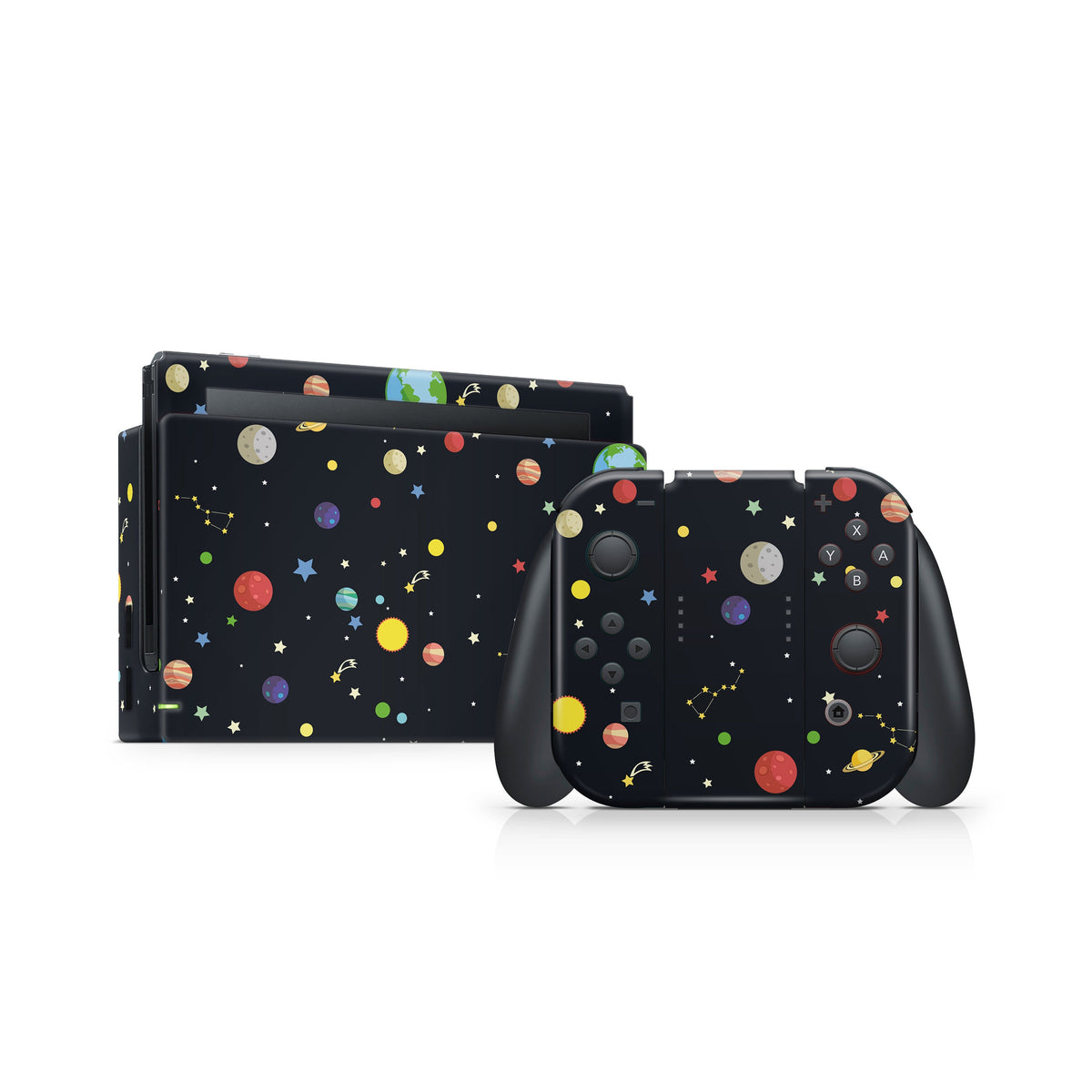 TACKY DESIGN Galaxy Nintendo Switch Skin Wrap | Planets 3M Vinyl Full Cover