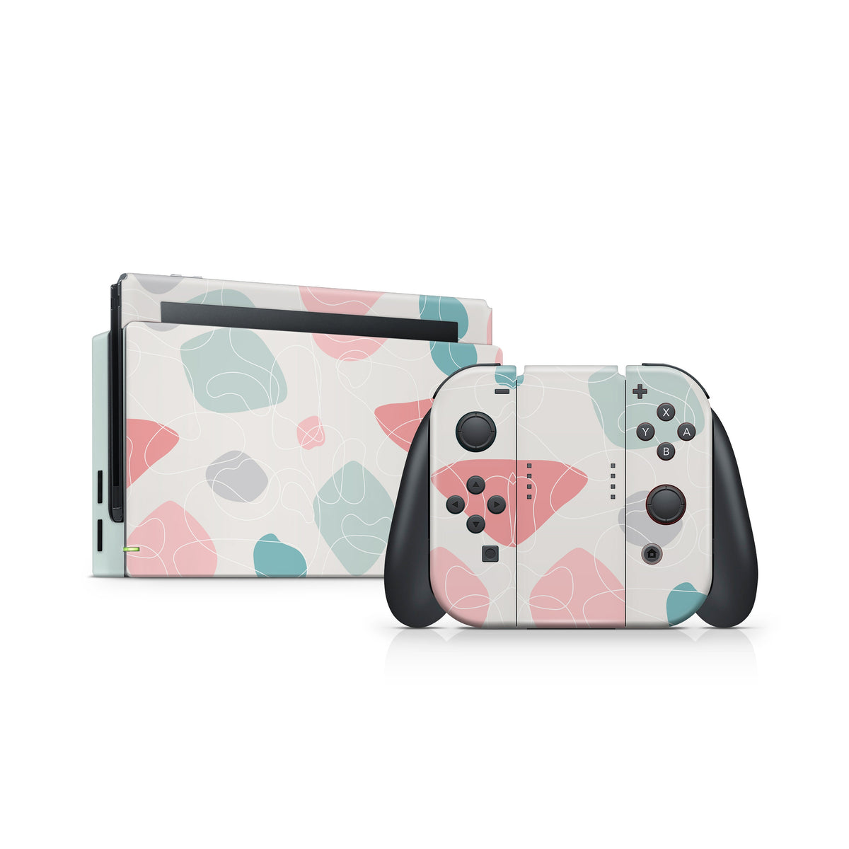 TACKY DESIGN Chic Weirdo Nintendo Switch Skin Wrap | Pastel 3M Vinyl Cover