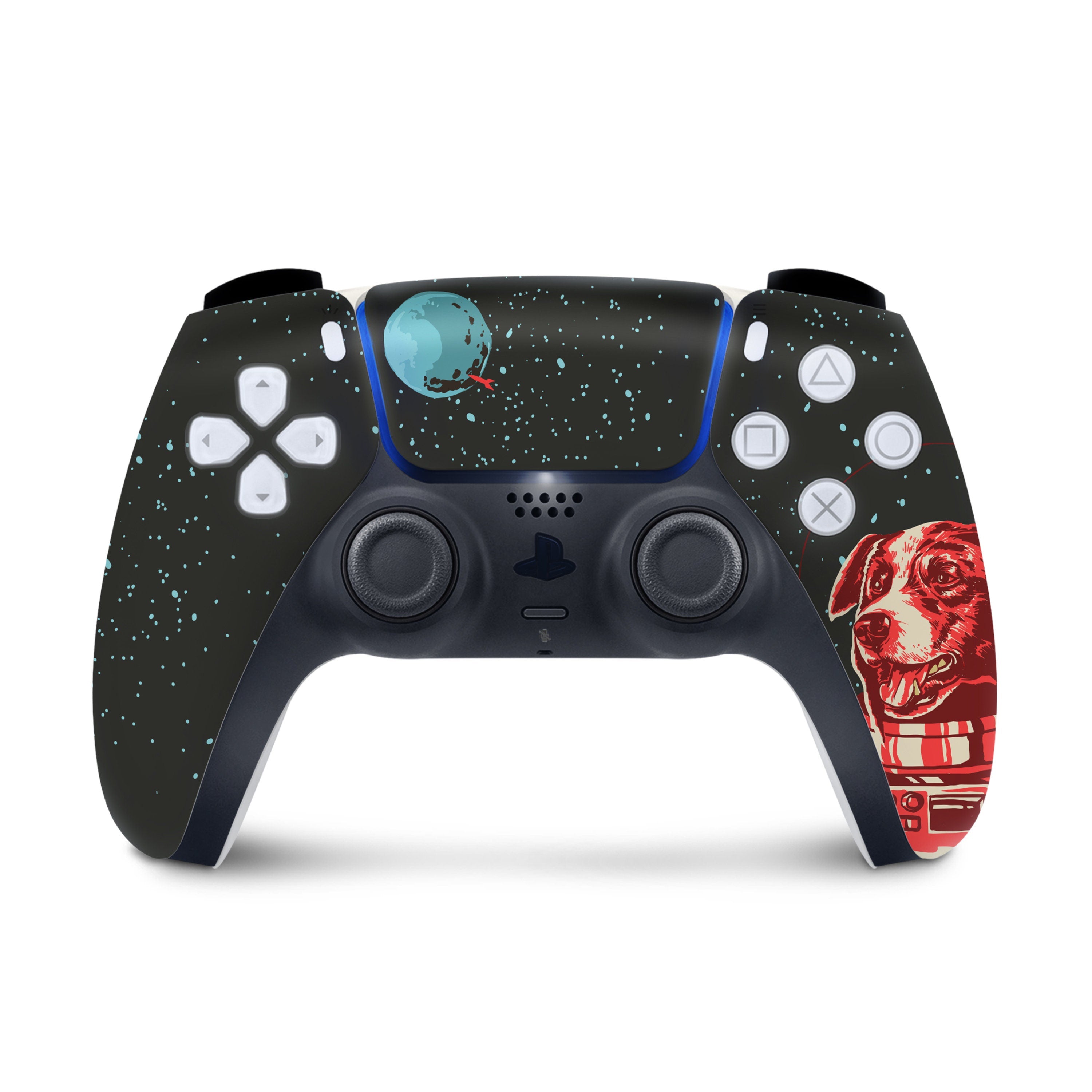 Space dog Ps5 skin, Playstation 5 controller skin, Vinyl 3m stickers Full wrap cover