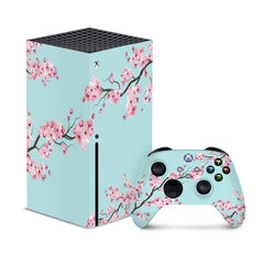 Sakura Xbox series x skin, Series s skin flowers Vinyl 3m stickers Full wrap cover